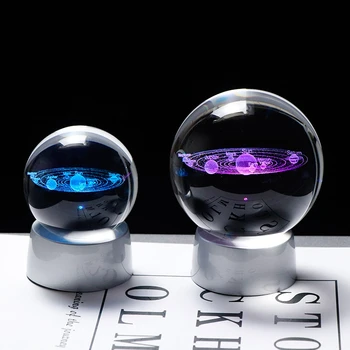 Crystal Ball Planet 3D Solar System Model Global Glass With Led Base Home Decoration Accessories Astronomical Decorative Ball
Crystal Ball Planet 3D Solar System Model Global Glass With Led Base Home Decoration Accessories Astronomical Decorative Ball