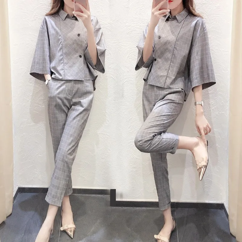 2019 New Autumn Women Pants Suits Sets For Work Two Piece Cape Blazer Jacket Office Lady Vintage Plaid Fashion Elegant Outfits
2019 New Autumn Women Pants Suits Sets For Work Two Piece Cape Blazer Jacket Office Lady Vintage Plaid Fashion Elegant Outfits