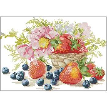 11/14/16/18/22/25/28CT choose color Strawberry and flower basket patterns Counted Cross Stitch Chinese Cross Stitch Kits
11/14/16/18/22/25/28CT choose color Strawberry and flower basket patterns Counted Cross Stitch Chinese Cross Stitch Kits