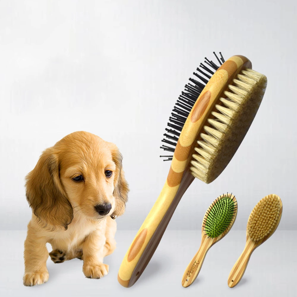 Pet Cleaning Comb Brushes Comb Pet Cats Dogs Hair Grooming Double-sided Soft Bristles Combs
Pet Cleaning Comb Brushes Comb Pet Cats Dogs Hair Grooming Double-sided Soft Bristles Combs