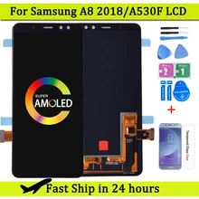 Ensemble écran tactile LCD Super Amoled, pour SAMSUNG GALAXY A8 2018 A530 A530F A8 2018 Duos A530F/DS=