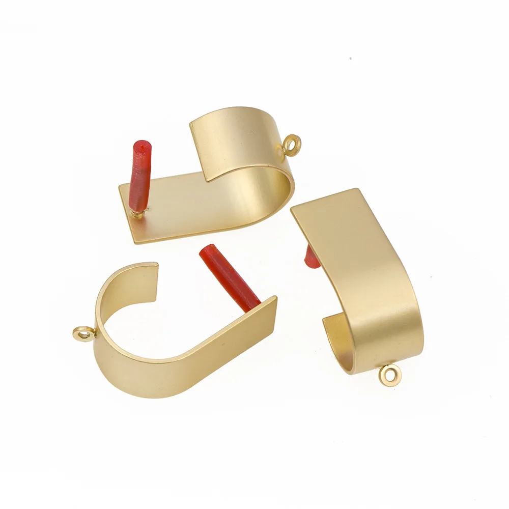 

10 Pcs DIY Earrings Back Handmade Stainless Steel Stud Earrings Base Connectors Linkers for Jewelry Making Accessories