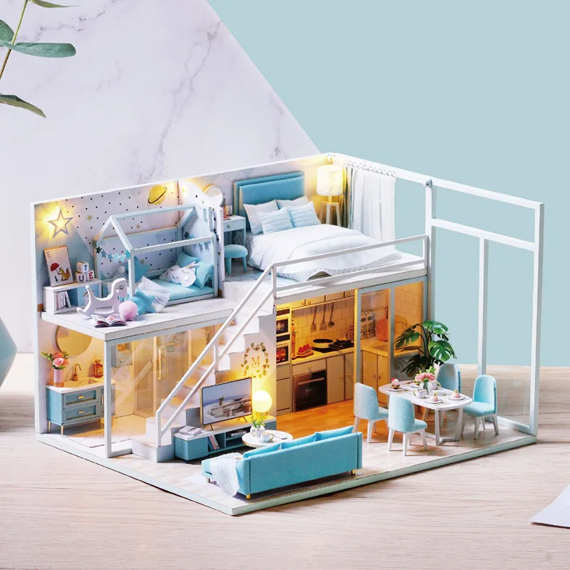 Wooden DIY House Poetic Life Dream House Creative Hand Assembled Scene Model Gift
Wooden DIY House Poetic Life Dream House Creative Hand Assembled Scene Model Gift