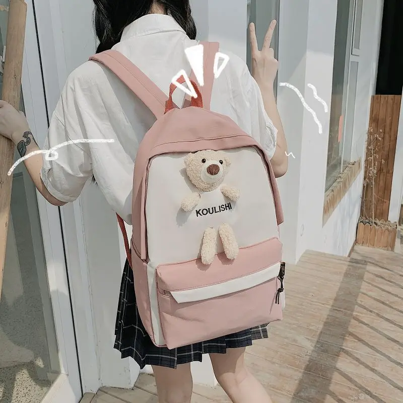 Новый плюшевый рюкзак с 3d медведем, Kawaii, детская школьная сумка для подростков, Легкий нейлоновый рюкзак для книг, аниме сумка на плечо, рюкзак для девочек
Новый плюшевый рюкзак с 3d медведем, Kawaii, детская школьная сумка для подростков, Легкий нейлоновый рюкзак для книг, аниме сумка на плечо, рюкзак для девочек