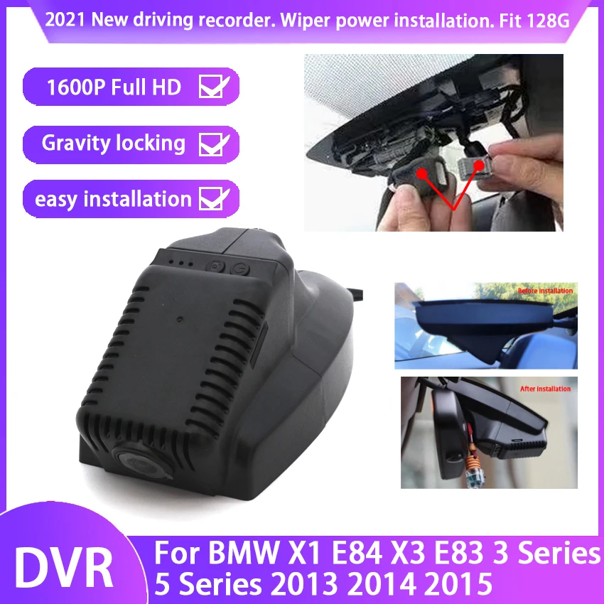 HD 2K 1600P Easy to install Car DVR Wifi Video Recorder Dash Camera For BMW X1 E84 X3 E83 F10 3 Series 5 Series 2013 ~ 2018
HD 2K 1600P Easy to install Car DVR Wifi Video Recorder Dash Camera For BMW X1 E84 X3 E83 F10 3 Series 5 Series 2013 ~ 2018