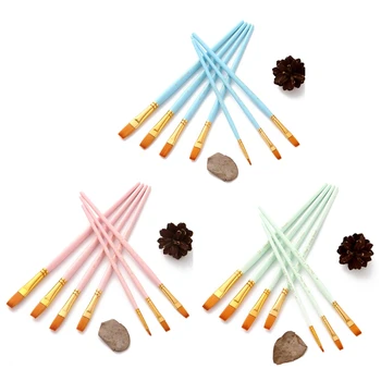 12pcs Nylon Hair Wooden Handle Flat Watercolor Paint Brush Pen DIY Oil Acrylic
12pcs Nylon Hair Wooden Handle Flat Watercolor Paint Brush Pen DIY Oil Acrylic