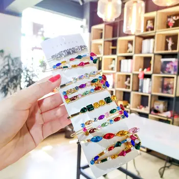 New Hairpins Crystal Shiny Rhinestones Word Letters Hair Clips Women Styling Tool Hairgrip Diamond Hair Accessories Clips Clamp
New Hairpins Crystal Shiny Rhinestones Word Letters Hair Clips Women Styling Tool Hairgrip Diamond Hair Accessories Clips Clamp