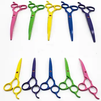 Stainless Steel Pet Dogs Gromming Scissors Up Down Curved Shears Sharp Edge Animals Cat Hair Cutting Barber Cutting Tools Kit
Stainless Steel Pet Dogs Gromming Scissors Up Down Curved Shears Sharp Edge Animals Cat Hair Cutting Barber Cutting Tools Kit