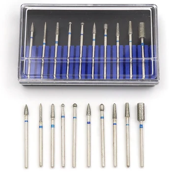 10Pcs Diamond Drill Bits Set Electric Machine Rotate Cuticle Cleaning Burr Polishing Tools Cutters Accessory Tool
10Pcs Diamond Drill Bits Set Electric Machine Rotate Cuticle Cleaning Burr Polishing Tools Cutters Accessory Tool