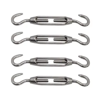 4Pcs Stainless Steel Hook Turnbuckle Straining With working Magnetic Screw Casual Wire Rope Silver Tension hanger #820
4Pcs Stainless Steel Hook Turnbuckle Straining With working Magnetic Screw Casual Wire Rope Silver Tension hanger #820