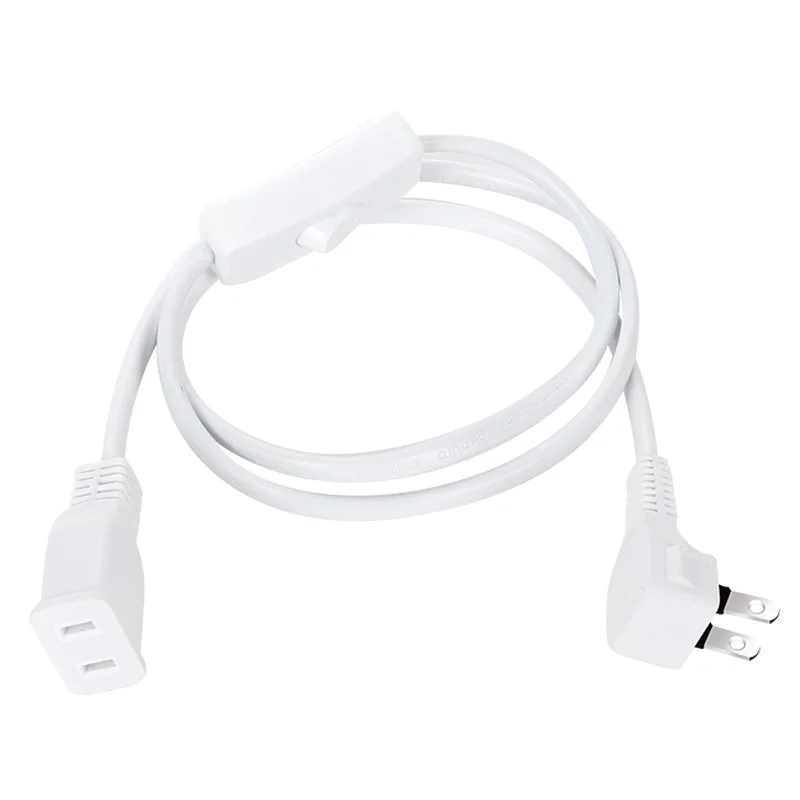 Power Extension Cable With switch Two-pin US Plug to Socket Conversion Power Cord Wire White 10A 250V For Home Fan TV
Power Extension Cable With switch Two-pin US Plug to Socket Conversion Power Cord Wire White 10A 250V For Home Fan TV