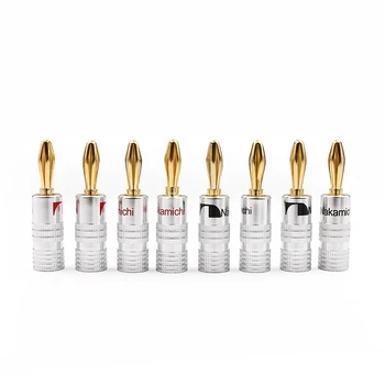 8pcs Japan Nakamichi Speaker Banana Plug 100% 24K Gold Plated Adapter Connector
8pcs Japan Nakamichi Speaker Banana Plug 100% 24K Gold Plated Adapter Connector