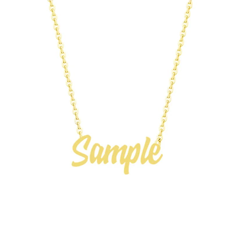 Silver Gold Personalized Custom Name Pendant Necklace Customized Cursive Nameplate Necklace Women Handmade Birthday Gift
Silver Gold Personalized Custom Name Pendant Necklace Customized Cursive Nameplate Necklace Women Handmade Birthday Gift