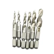 6 Tap Drills 1 / 8-5 / 32-3 / 16-1 / 4-5 / 16-3 / 8 INCH SILVER Twist Drill With Woodworking Accessories Hexagonal Shank
6 Tap Drills 1 / 8-5 / 32-3 / 16-1 / 4-5 / 16-3 / 8 INCH SILVER Twist Drill With Woodworking Accessories Hexagonal Shank