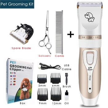 Rechargeable Low-noise Pet Dog Hair Trimmer Shaver Electric Scissors Animals Grooming Clippers Cat Cutter Pets Hair Cut Machine
Rechargeable Low-noise Pet Dog Hair Trimmer Shaver Electric Scissors Animals Grooming Clippers Cat Cutter Pets Hair Cut Machine