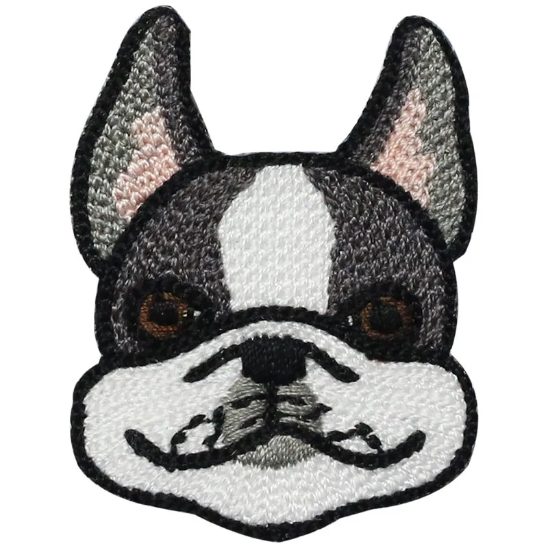 Description Picture 6 of itemAHYONNIEX 1 Piece Dog Embroidery Repair Patches Bag Jacket Jeans Cartoon Iron On Patches for Clothes Cute DIY Glue Sticker