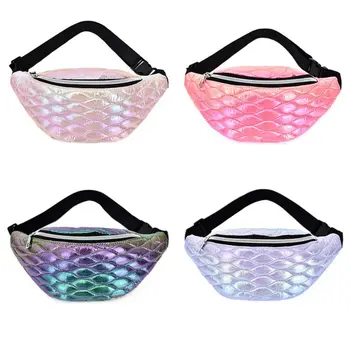 Faux Leather Rhombus Fish Scales Fanny Pack Waist Bag Shiny Hologram Colorful Chest Shoulder Crossbody Purse for Beach Party
Faux Leather Rhombus Fish Scales Fanny Pack Waist Bag Shiny Hologram Colorful Chest Shoulder Crossbody Purse for Beach Party