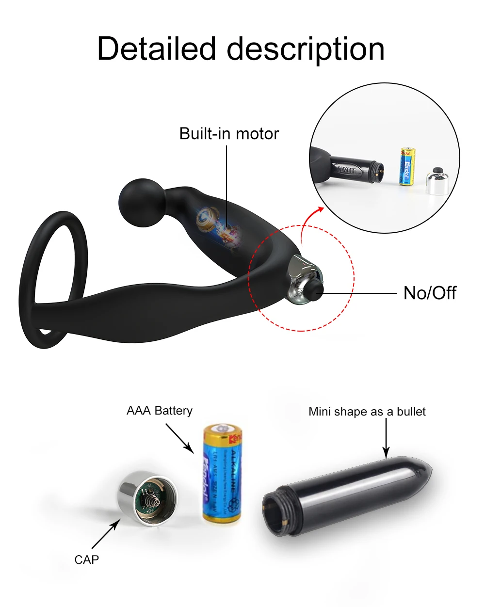 Male Prostate Massager Anal Plugs Vibrator Silicone Butt Plug For Men buttplug Delay Ejaculation Ring Vibrators Sex Toys For Men 14 Ha7a8c9794841444185eefcdd7cb562f8o