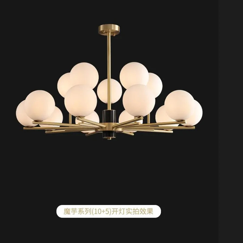 Modern Living Room Copper Chandelier Nordic Glass Ball Chandelier Lighting Fixture For Bedroom/Dinning Room/Hotel Light Fixture
Modern Living Room Copper Chandelier Nordic Glass Ball Chandelier Lighting Fixture For Bedroom/Dinning Room/Hotel Light Fixture