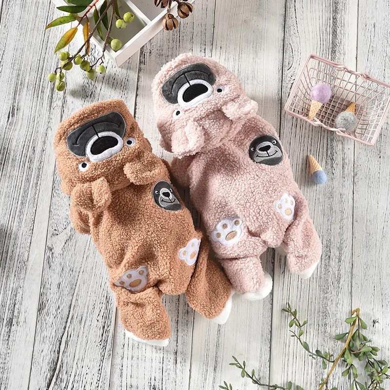2019 Autumn and Winter Newest Dog Clothes Cotton Velvet Four-legged Pink Yellow Colors Pets Coat for Small Dog Dog Jumpsuit
2019 Autumn and Winter Newest Dog Clothes Cotton Velvet Four-legged Pink Yellow Colors Pets Coat for Small Dog Dog Jumpsuit