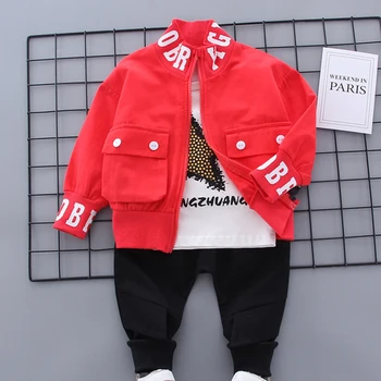 New Spring Autumn Children Cotton Clothes Baby Boys Printed T Shirts Coat Pants 3Pcs/sets Infant Kids Fashion Toddler Tracksuits
New Spring Autumn Children Cotton Clothes Baby Boys Printed T Shirts Coat Pants 3Pcs/sets Infant Kids Fashion Toddler Tracksuits