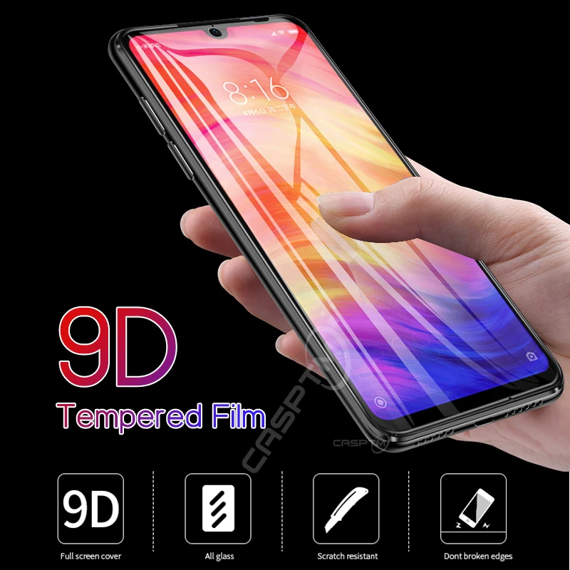 Защитное закаленное стекло для Xiaomi Redmi K20 Pro Note 7 пленка из твердого стекла Note7 9D