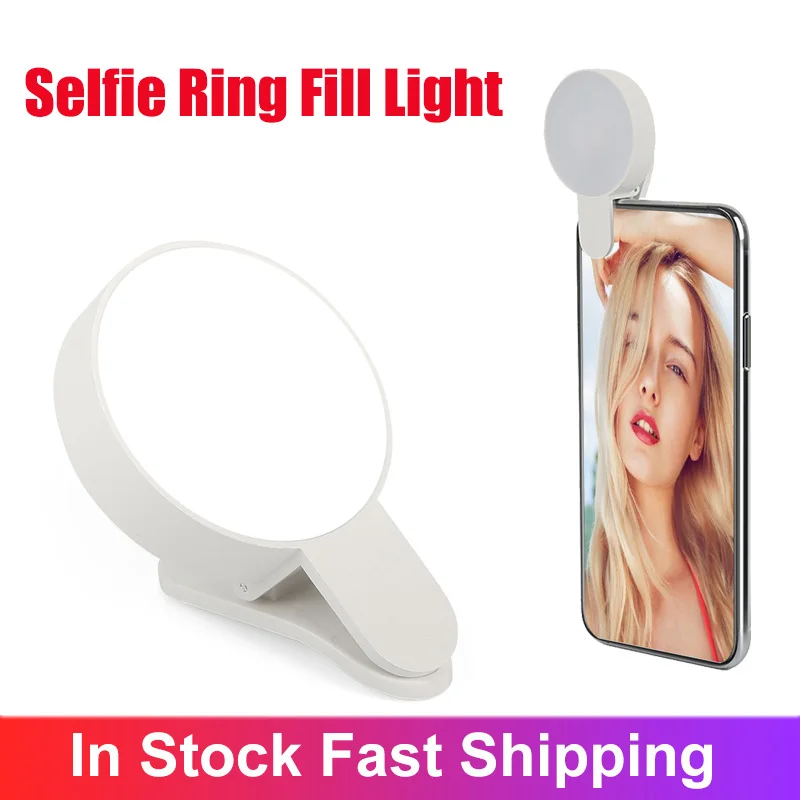 Selfie LED Ring Fill Light Portable Mobile Phone Selfie Lamp 3 Levels Lighting Luminous Ring With Clip For Phone Camera Photo
Selfie LED Ring Fill Light Portable Mobile Phone Selfie Lamp 3 Levels Lighting Luminous Ring With Clip For Phone Camera Photo