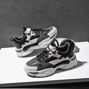 Men's Retro Chunky Sneakers Breathable Damping Light Running Shoes Outdoor Thick Sole Platform Sneakers Sport Walking Dad Shoes 
Men's Retro Chunky Sneakers Breathable Damping Light Running Shoes Outdoor Thick Sole Platform Sneakers Sport Walking Dad Shoes