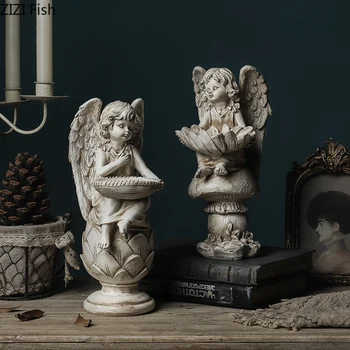 American Retro Angel Lotus Storage Ornaments White Resin Girl Statue Crafts Coffee Table Desk Decoration Rustic Home Decor
American Retro Angel Lotus Storage Ornaments White Resin Girl Statue Crafts Coffee Table Desk Decoration Rustic Home Decor