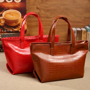 2020 New Style Crocodile Pattern WOMEN'S Shoulder Bag Solid Color Soft Leather Cross Border Tote Bag Foreign Trade Bag
2020 New Style Crocodile Pattern WOMEN'S Shoulder Bag Solid Color Soft Leather Cross Border Tote Bag Foreign Trade Bag