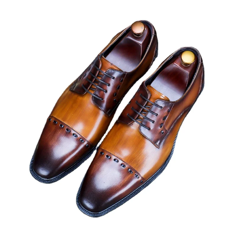 68129 New Fashion Office Retro British Derby Pointy Men's Business Dress Leather Shoes
68129 New Fashion Office Retro British Derby Pointy Men's Business Dress Leather Shoes