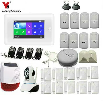 Wireless RFID GSM Burglar Sensor Home Security WIFI Alarm System APP Control Solar Power Siren Video IP Camera Smoke Fire Sensor
Wireless RFID GSM Burglar Sensor Home Security WIFI Alarm System APP Control Solar Power Siren Video IP Camera Smoke Fire Sensor