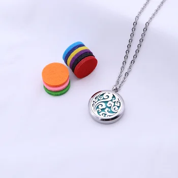 Essential Oil Diffuser Necklace Aromatherapy Diffuser Locket Pendant Set with 10 Color Refill Pads and Chain (Silver)
Essential Oil Diffuser Necklace Aromatherapy Diffuser Locket Pendant Set with 10 Color Refill Pads and Chain (Silver)