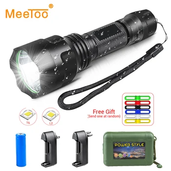 C8 Powerful Tactical LED Flashlight 18650 Rechargeable XML-L2 T6 Lantern LED Torch Flashlight for Hunting Bike Flash Light Lamp
C8 Powerful Tactical LED Flashlight 18650 Rechargeable XML-L2 T6 Lantern LED Torch Flashlight for Hunting Bike Flash Light Lamp