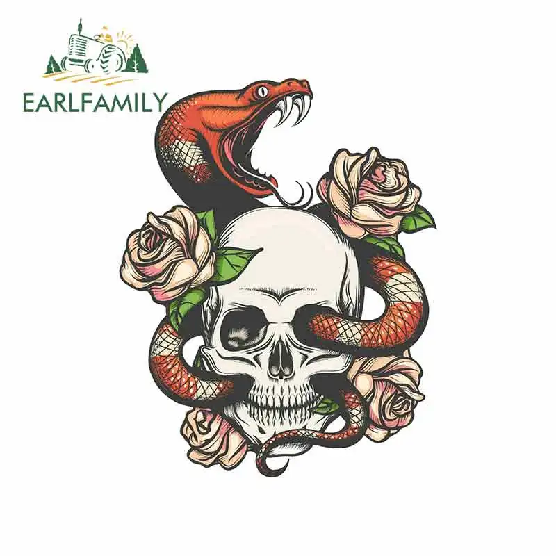 EARLFAMILY 13cm x 10.3cm for Snake Skull Roses Cartoon Car Stickers Vinyl JDM Bumper Trunk Graphics Windshield Bumper Windows
EARLFAMILY 13cm x 10.3cm for Snake Skull Roses Cartoon Car Stickers Vinyl JDM Bumper Trunk Graphics Windshield Bumper Windows
