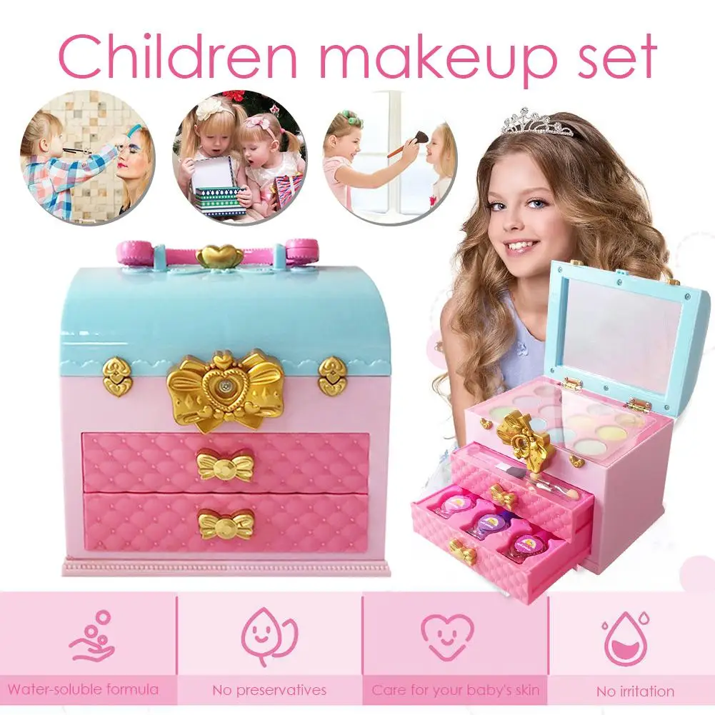 Children Makeup Set Kids Makeup Toy Pretend Play Kid Makeup Set Safety Non-toxic Makeup Kit Toy With Portable Box For Children
Children Makeup Set Kids Makeup Toy Pretend Play Kid Makeup Set Safety Non-toxic Makeup Kit Toy With Portable Box For Children