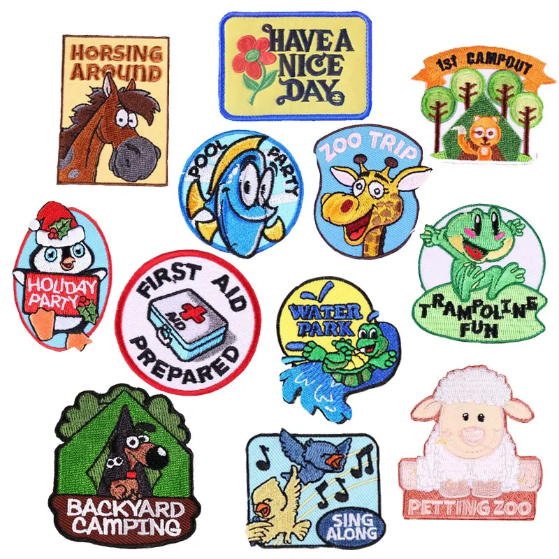 Cute Animals Embroidered Patches for Clothing Ironing on Jeans Stripes Stickers Custom Badges Patch Creative DIY Boom Applique E
Cute Animals Embroidered Patches for Clothing Ironing on Jeans Stripes Stickers Custom Badges Patch Creative DIY Boom Applique E