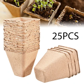 25pcs 8x8cm Paper Pot Plant Starters Biodegradable Eco-Friendly Seedling Herb Seed Nursery Cup Home Garden Cultivation Kit
25pcs 8x8cm Paper Pot Plant Starters Biodegradable Eco-Friendly Seedling Herb Seed Nursery Cup Home Garden Cultivation Kit