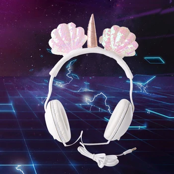 Cute Shell Unicorns Wired Headphone Music Stereo Earphone with MIC Computer Mobile Phone Gamer Headset Kids Gift
Cute Shell Unicorns Wired Headphone Music Stereo Earphone with MIC Computer Mobile Phone Gamer Headset Kids Gift