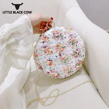New Ladies Plaid Twill Tweed Party Clutch Bag Women Chain Crossbody Bag Cute Small Handbag Pouch Packing Circular Shoulder Bags
New Ladies Plaid Twill Tweed Party Clutch Bag Women Chain Crossbody Bag Cute Small Handbag Pouch Packing Circular Shoulder Bags