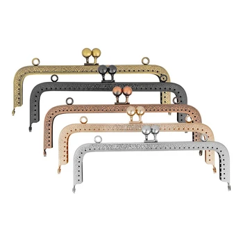 5 Color 7.9 inch/20cm Metal Frame Purse Bag Metal Frame Kiss Clasp Lock For Purse Making DIY Craft Squared Design Bag Clutch Coi
5 Color 7.9 inch/20cm Metal Frame Purse Bag Metal Frame Kiss Clasp Lock For Purse Making DIY Craft Squared Design Bag Clutch Coi