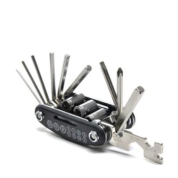 16 in 1 Multitool Bike Repair Tools Hex Screwdriver Hexagon Wrench Combination Bicycle Repair Multifunction Tool EDC Survival