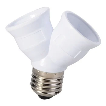 E27 to 2 E27 Light Bulb Lamp Socket Base Adapter Converter Splitter Bulb lighting Lamp Holder Converter
E27 to 2 E27 Light Bulb Lamp Socket Base Adapter Converter Splitter Bulb lighting Lamp Holder Converter
