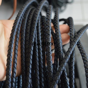 5m/lot approx:6*4mm black navy Round Braided Leather Cord Rope String Beading Cord for DIY Handmade Bracelet Necklace Craft DIY
5m/lot approx:6*4mm black navy Round Braided Leather Cord Rope String Beading Cord for DIY Handmade Bracelet Necklace Craft DIY
