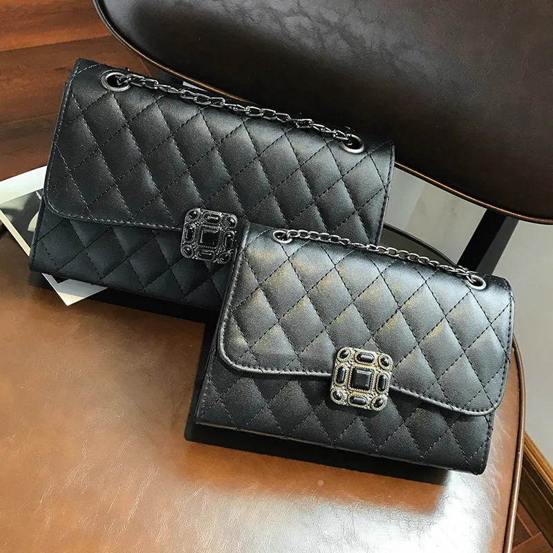 2018 New Style Sachet Rhombus Chain Turnlock Bag Fashion Korean-style Mini Single-shoulder Crossbody Bag WOMEN'S Bag Small Bag
2018 New Style Sachet Rhombus Chain Turnlock Bag Fashion Korean-style Mini Single-shoulder Crossbody Bag WOMEN'S Bag Small Bag