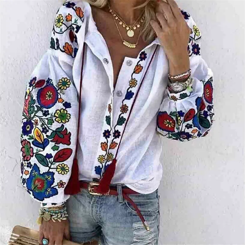 Womens Floral Printed T-shirts 2019 Fashion Sexy V Neck Long Sleeve Tops T-shirt Boho Floral Printed Early Autumn Retro T Shirt
Womens Floral Printed T-shirts 2019 Fashion Sexy V Neck Long Sleeve Tops T-shirt Boho Floral Printed Early Autumn Retro T Shirt