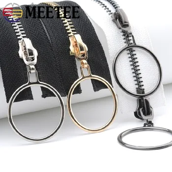 Meetee 5# 85cm 120cm Metal Zippers Open-End Double/sigle Ring Sliders Zip for Sewing Overcoat Jacket Zipper Clothes Accessories
Meetee 5# 85cm 120cm Metal Zippers Open-End Double/sigle Ring Sliders Zip for Sewing Overcoat Jacket Zipper Clothes Accessories