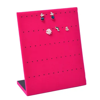 Wood Velvet Earrings Holder Earring Jewelry Packaging Display Stand Show Case Organizer Tray Rose Red/Black/Beige
Wood Velvet Earrings Holder Earring Jewelry Packaging Display Stand Show Case Organizer Tray Rose Red/Black/Beige
