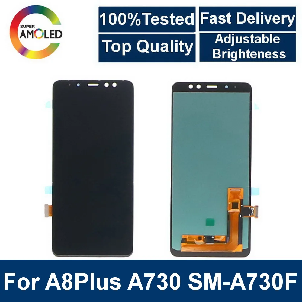 Super AMOLED For SAMSUNG Galaxy A8+ A8 Plus 2018 A730 SM-A730F LCD Display Touch Screen Digitizer Replacement bright adjustment
Super AMOLED For SAMSUNG Galaxy A8+ A8 Plus 2018 A730 SM-A730F LCD Display Touch Screen Digitizer Replacement bright adjustment
