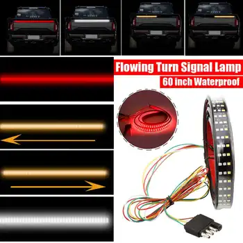 Autoleader 60" Truck Tailgate LED Strip Light Bar Triple Row 5 Function With Reverse Brake Turn Signal Supports All Existing Car
Autoleader 60" Truck Tailgate LED Strip Light Bar Triple Row 5 Function With Reverse Brake Turn Signal Supports All Existing Car
